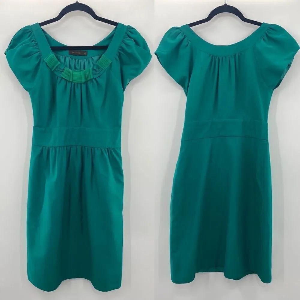 3For$20 The Limited Teal Midi Dress with Collar Detailing Size: 2